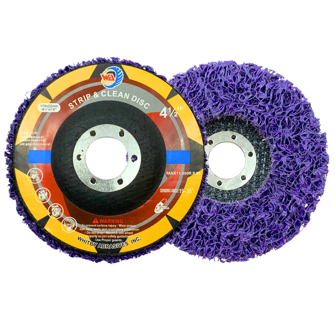5 PACK 4 1/2" Strip & Clean Discs for Angle Grinder