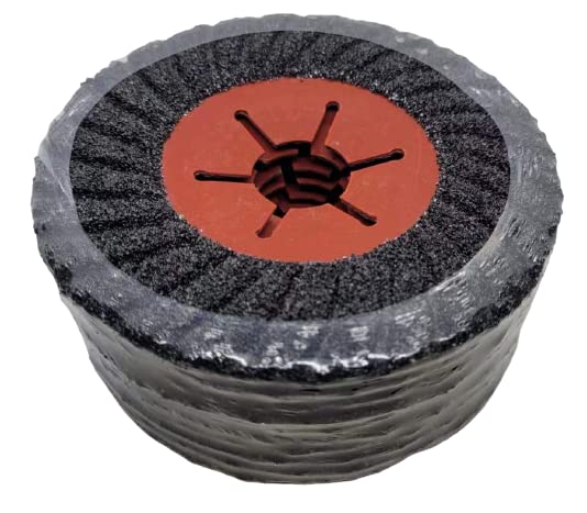 PAQUETE DE 10 - Discos de lijado semiflexibles de 4 1/2" con grano 36, discos de carburo de silicio para remoción de mampostería y recubrimientos, disco de lijado (4-1/2"x7/8", grano 36)