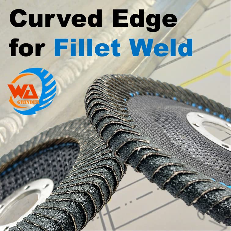 5 PACK 4-1/2" x 7/8" Curved Edge Zirconia Flap Discs