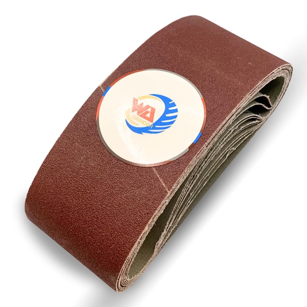 Whitby Abrasives 3 by 18 inch aluminum oxide sanding belts, 10 pack