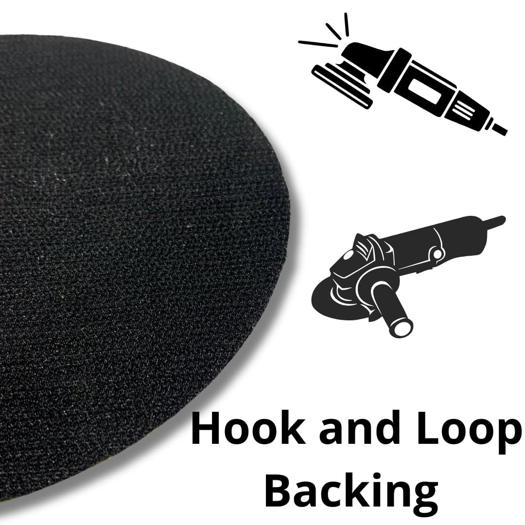 2 PACK 6" Hook and Loop Backing Plate, Backing Pad with 5/8"-11 for Sanding