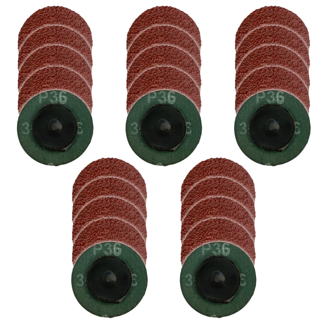 Whitby Abrasives 3-inch roll lock Type R quick-change resin fiber sanding discs, 25 pack