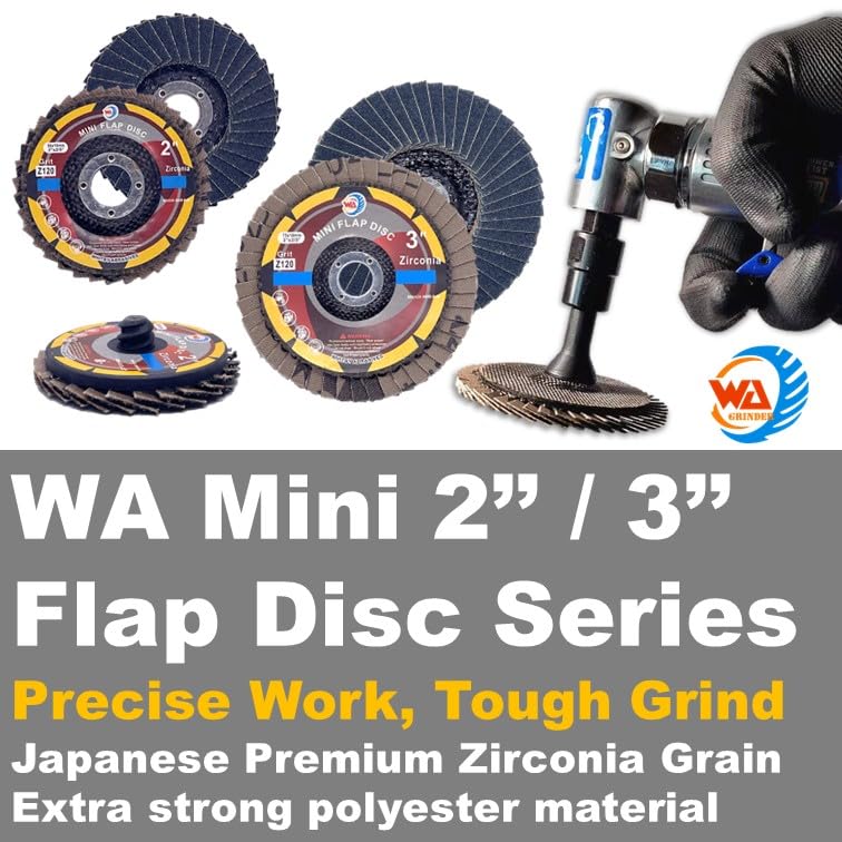 WA 10PACK - Discos de lija de circonio con cierre rápido y cambio rápido, para desbaste y lijado