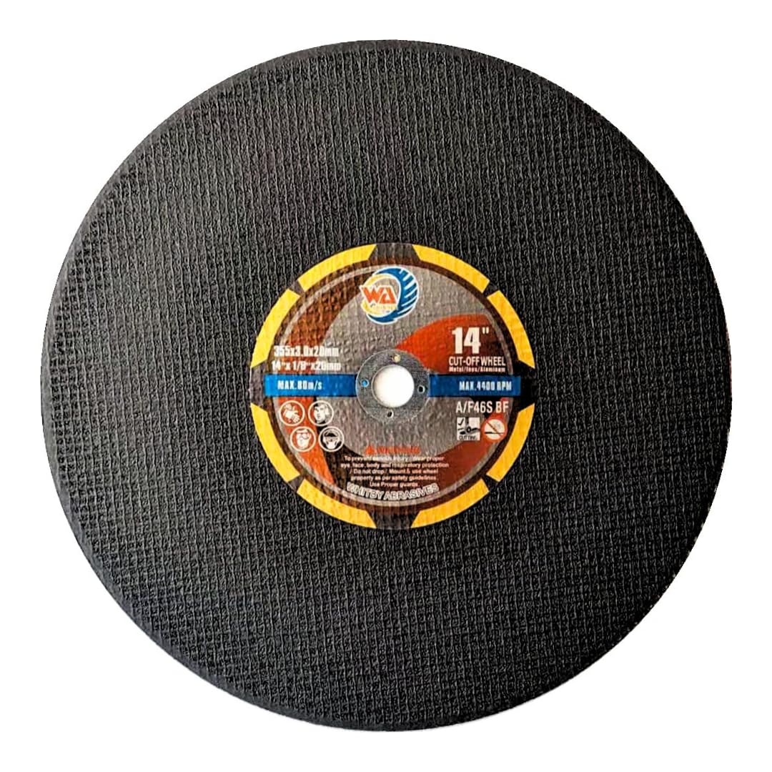 Whitby Abrasives bundle of 9 to 16 inch large cut-off wheels for chop saws