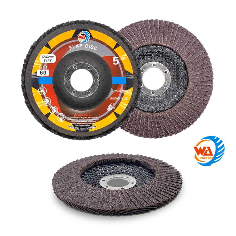 20 PACK 5" x 7/8" Calcined Alumina Flap Discs – Assorted 40/60/80 Grit