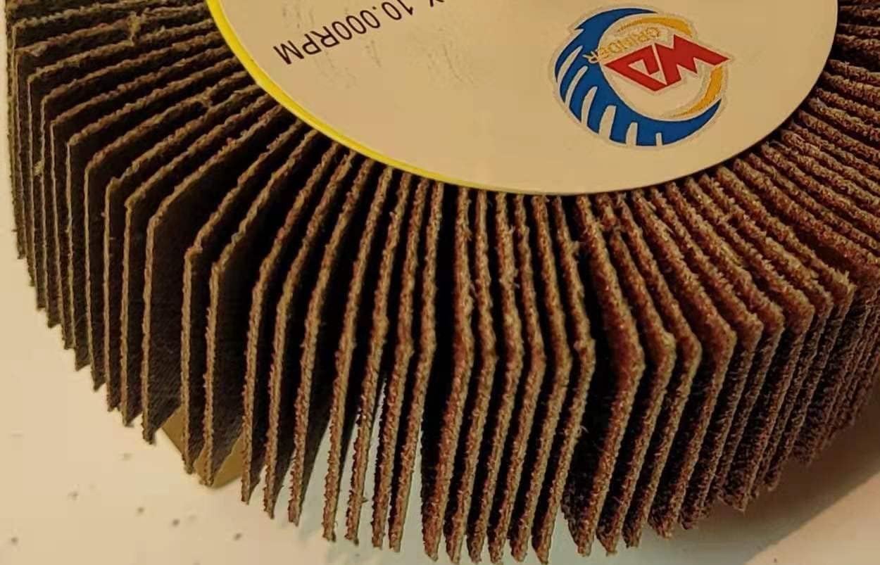 WA 5 PIEZAS - Ruedas de láminas montadas de óxido de aluminio de grado industrial de alto rendimiento y durabilidad de 3"x1"x1/4" con vástago de 1/4"