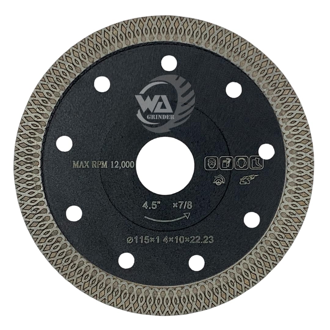 Whitby Abrasives 4-1/2 inch wave diamond saw blade for tile, granite and marble