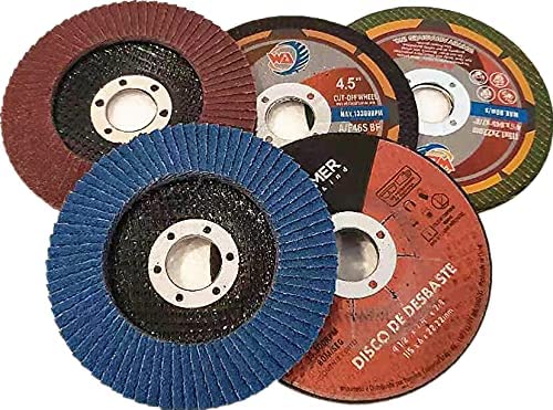 9 PACK 4-1/2" Angle Grinder DIY Hobby Kit