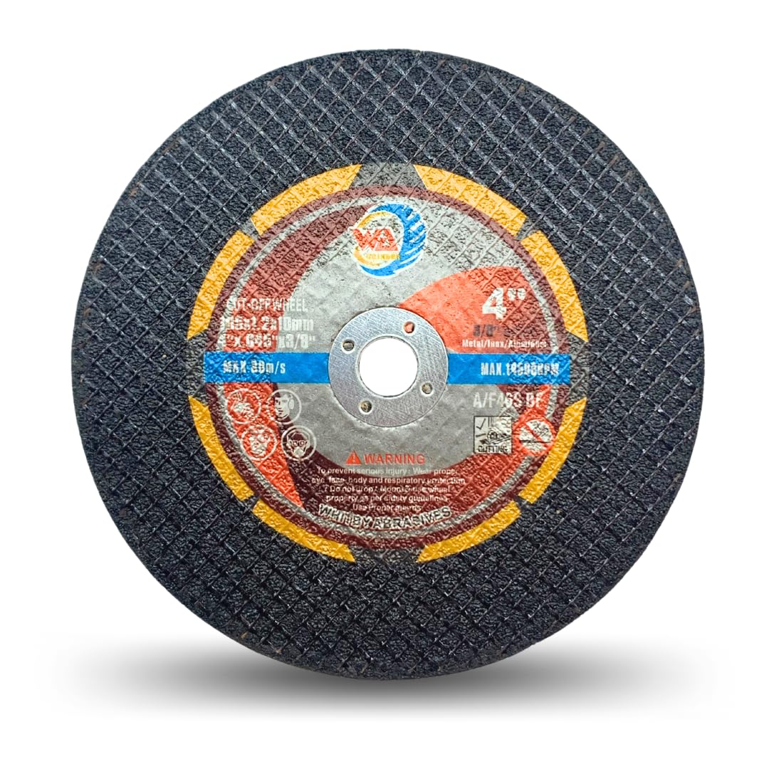 Whitby Abrasives 4 inch cut-off discs for metal and stainless steel, 25 pack