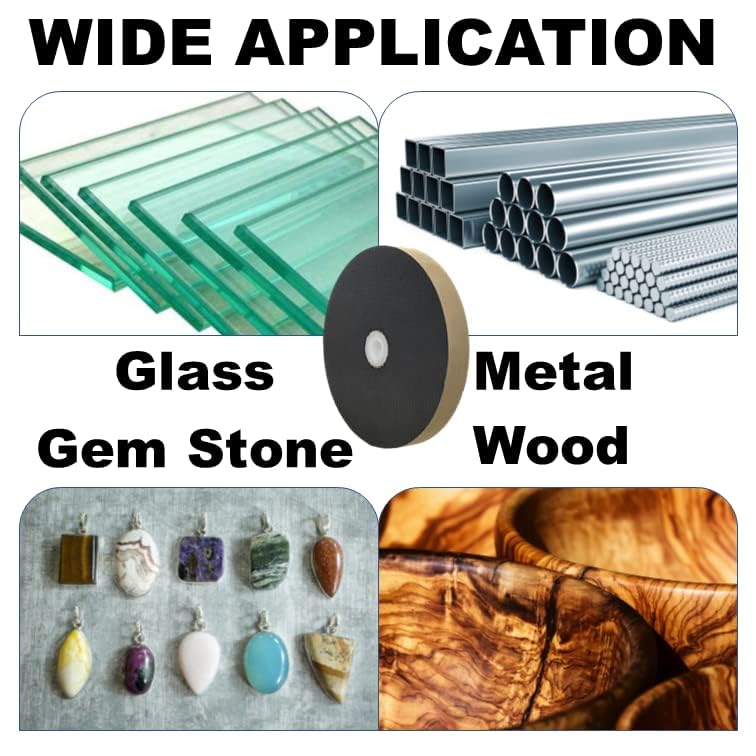 WA - Meule en caoutchouc pour touret et touret d'établi, pour le meulage doux, le polissage, l'ébavurage, l'élimination de la rouille, grain d'oxyde d'aluminium mélangé