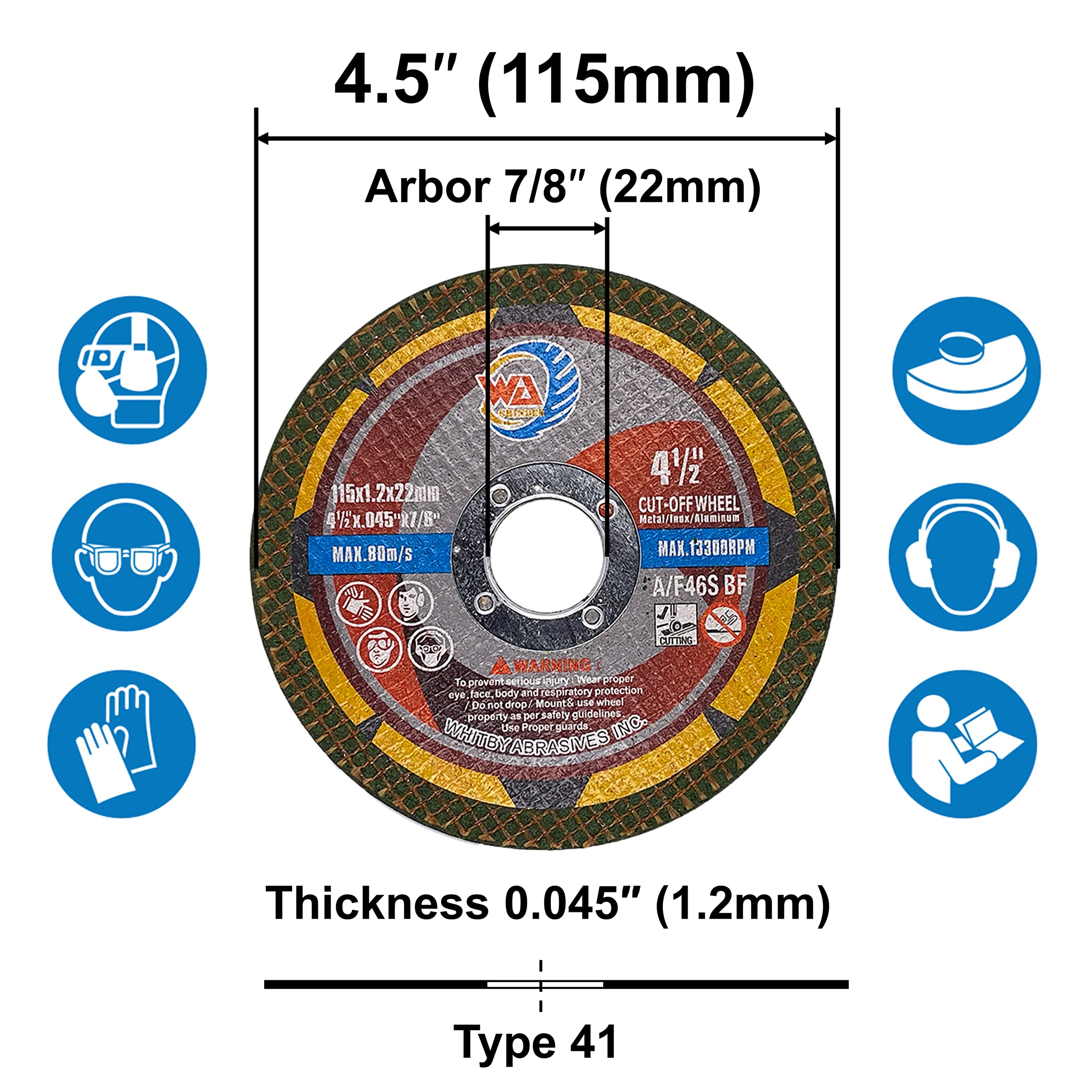 Thin Cut Off Disc for Die Grinder – Metal, Steel, Stainless & Wood Cutting Wheel