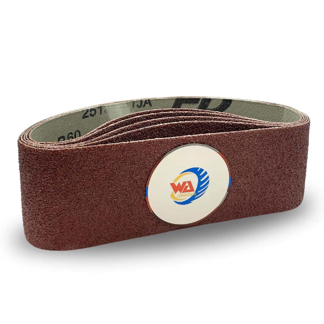 5 PACK 3" x 24" Aluminum Oxide Sanding Belts for Belt Sanders