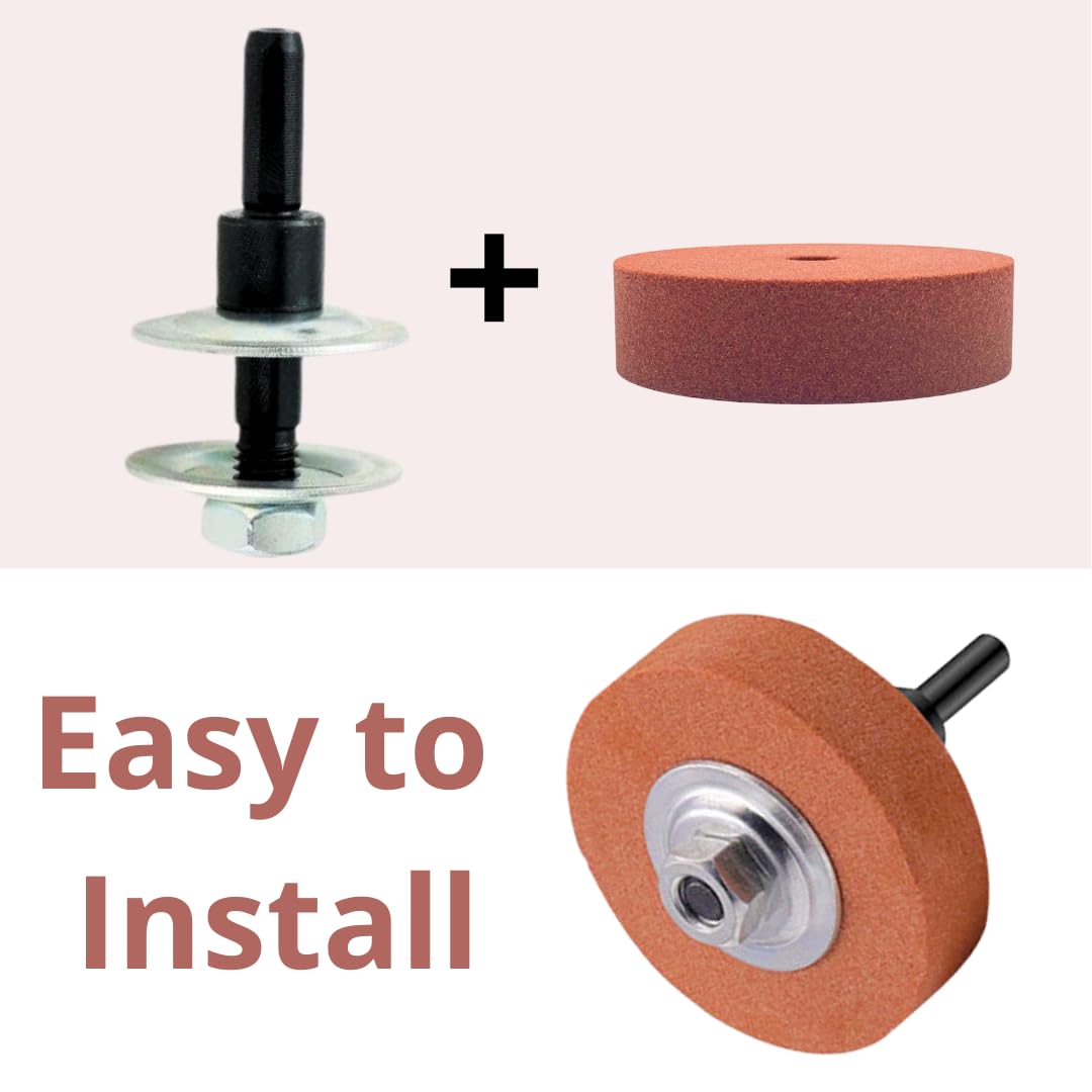 1 unidad - Muela de rectificar rotativa de 3"