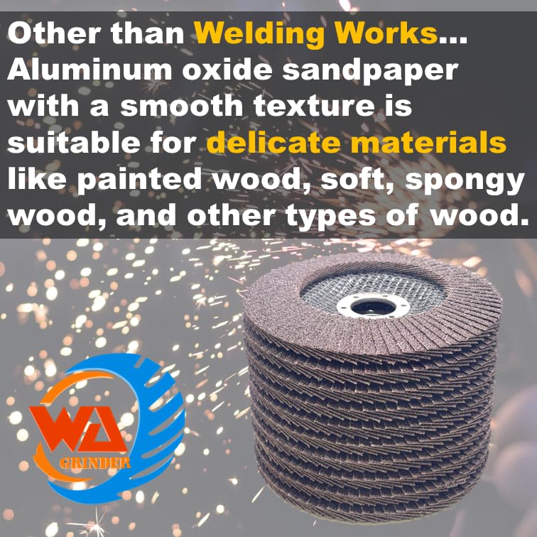 WA 20 PACK - Disques à lamelles industriels de qualité supérieure en zircone/aluminium de 5 po x 7/8 po