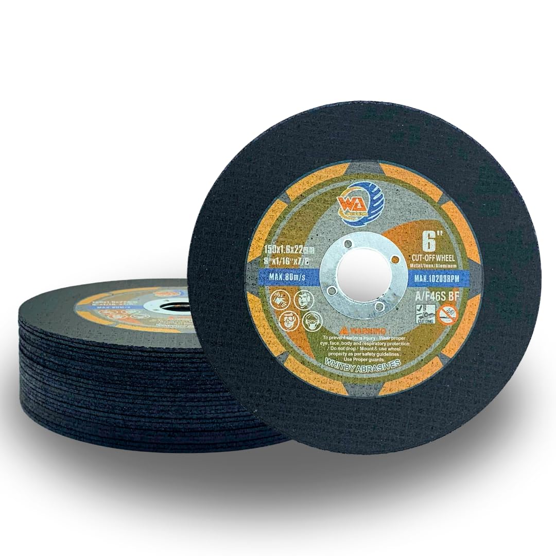 WA 6" x1/16 x7/8" Disque de coupe fin pour métaux et acier inoxydable