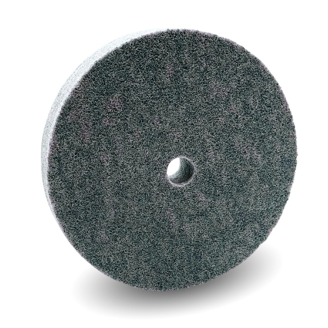 Rueda de pulido y esmerilado de fibra de nailon para banco 6"x1"x18mm, 7P