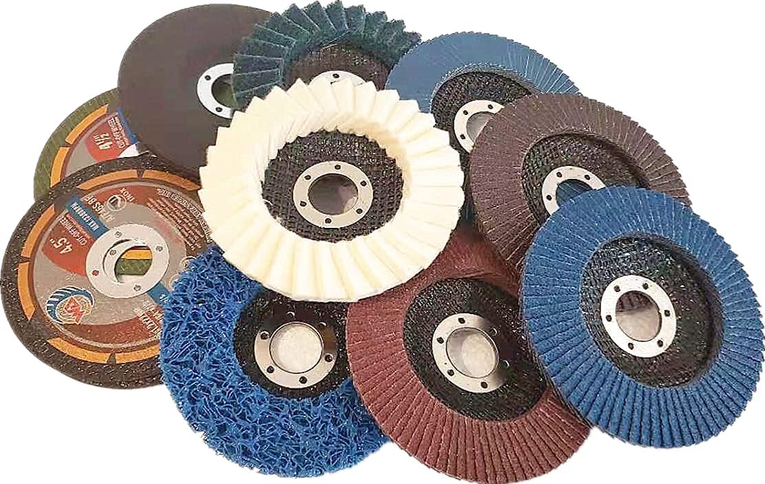 12 PACK 4 1/2" Grinding & Polishing Disc Combo Set